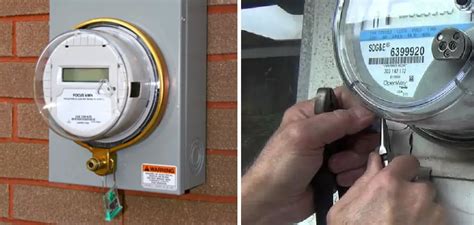 how to lock electric meter